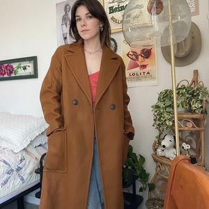 NWOT Madewell Averdon Insuluxe Coat in Dried Cedar Melange, size XXS